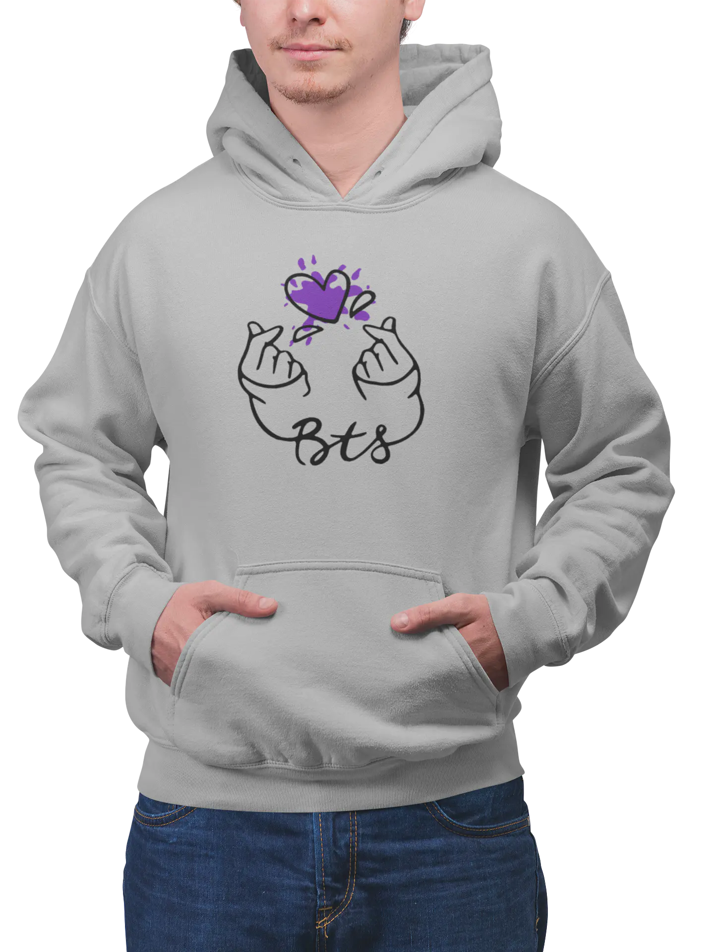 Poleron Purple Finger Heart 2