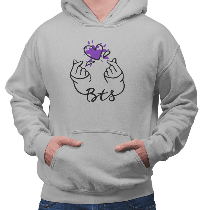 Poleron Purple Finger Heart 2