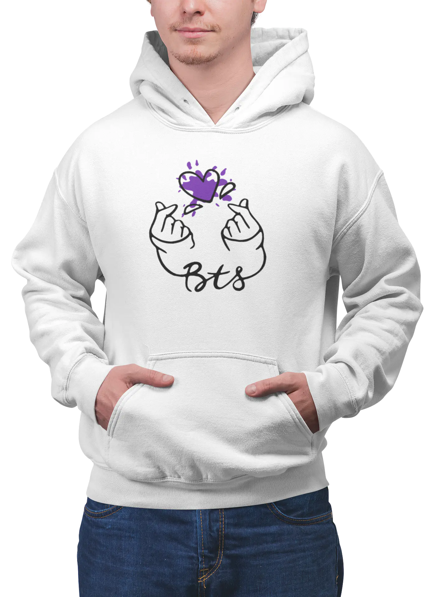 Poleron Purple Finger Heart 3