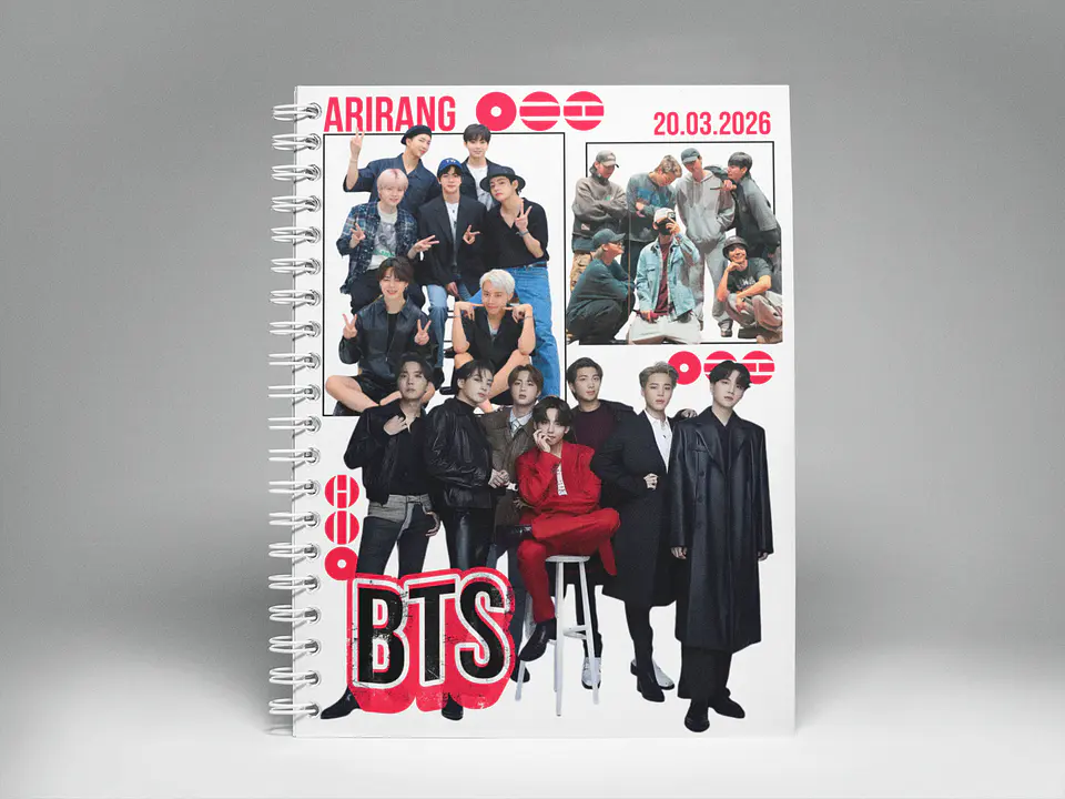 Cuaderno BTS OT7 | Mini Art A5 6