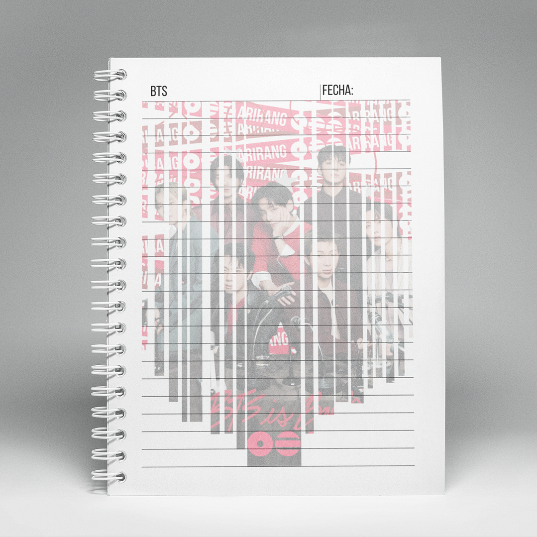 Cuaderno BTS Line Art 14