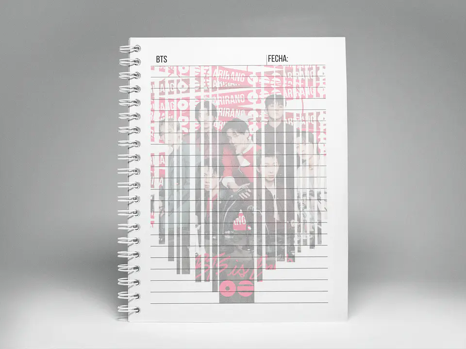 Cuaderno BTS OT7 | Line Art A5 16