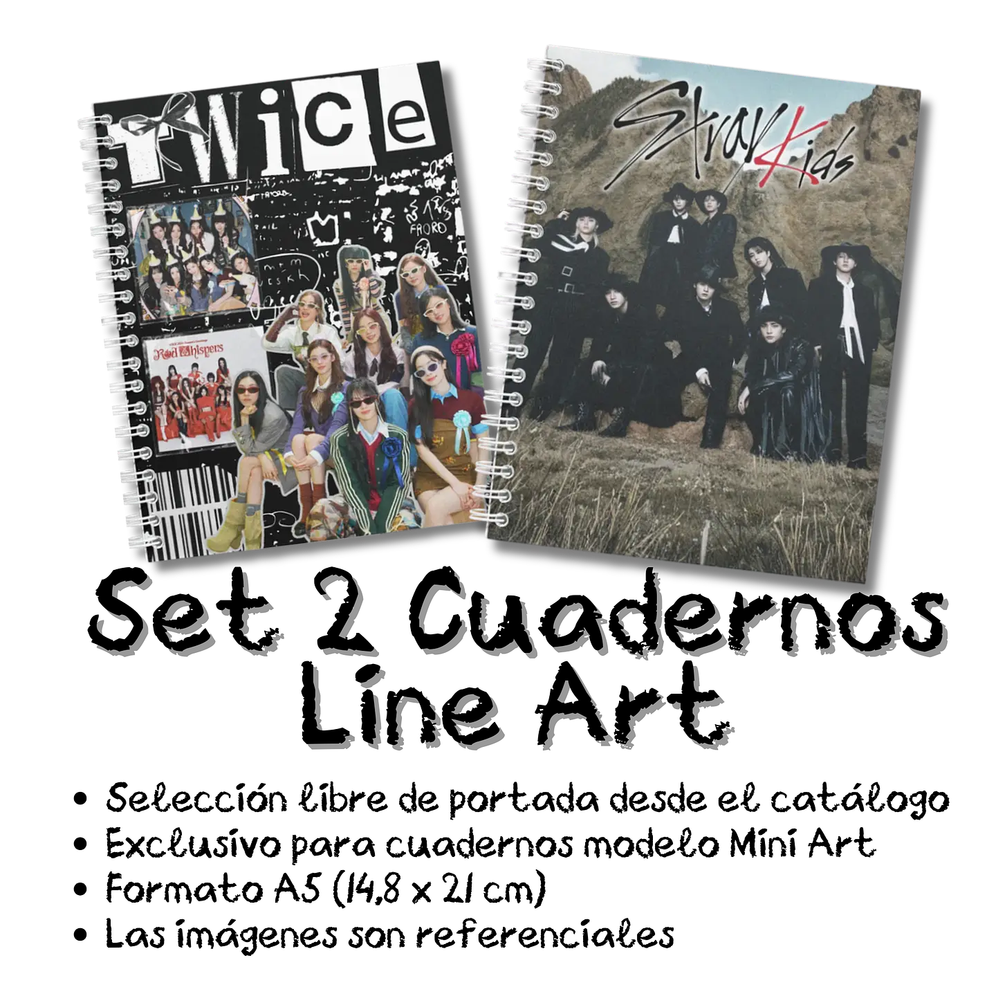 Set 2 Cuadernos Line Art 1