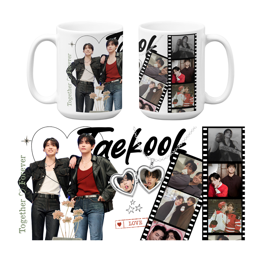 Taza BTS Taekook Moments 3