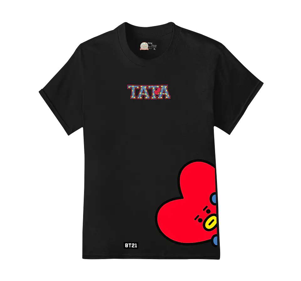 Polera BT21 | Letter Pop Friends Tata 2