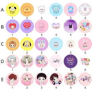 Chapitas BT21