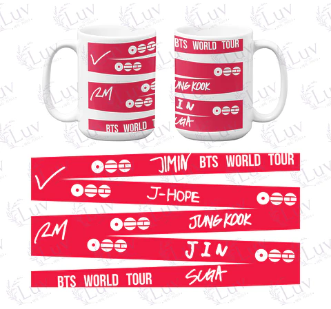 Tazón BTS OT7 | World Tour