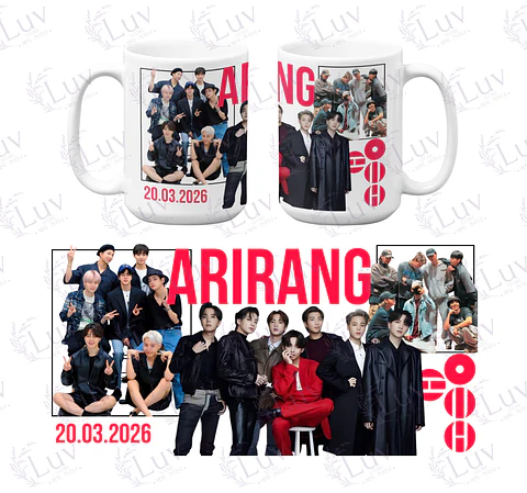 Tazón BTS OT7 | Arirang 2026