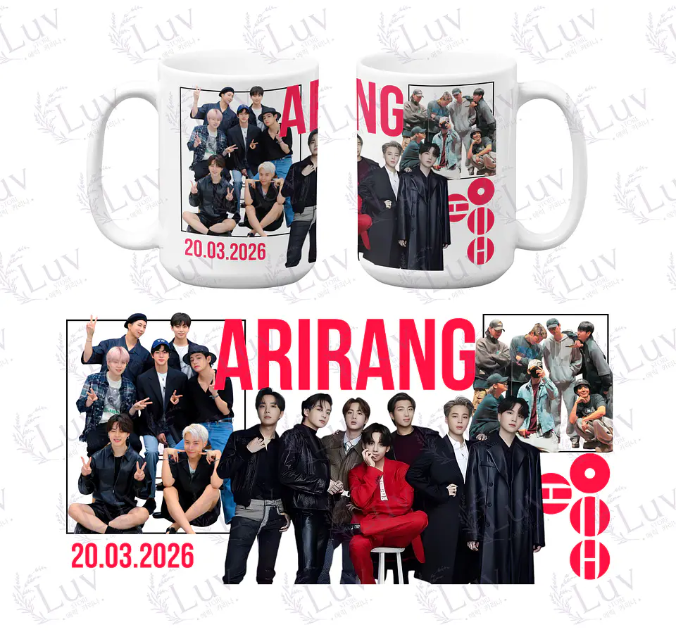 Tazón BTS OT7 | Arirang 2026 1