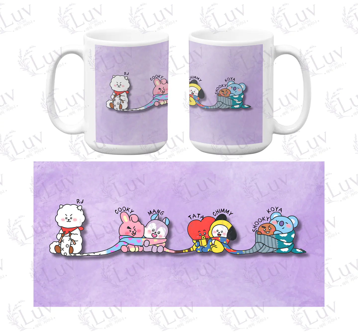 Tazón BT21 | Winter Friends 1