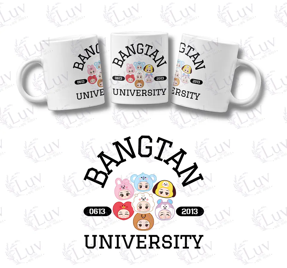 Tazón BT21 | Bangtan University 1