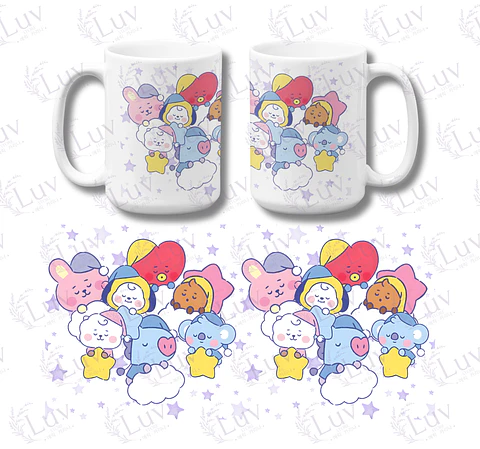 Tazón BT21 | Cloudy Night