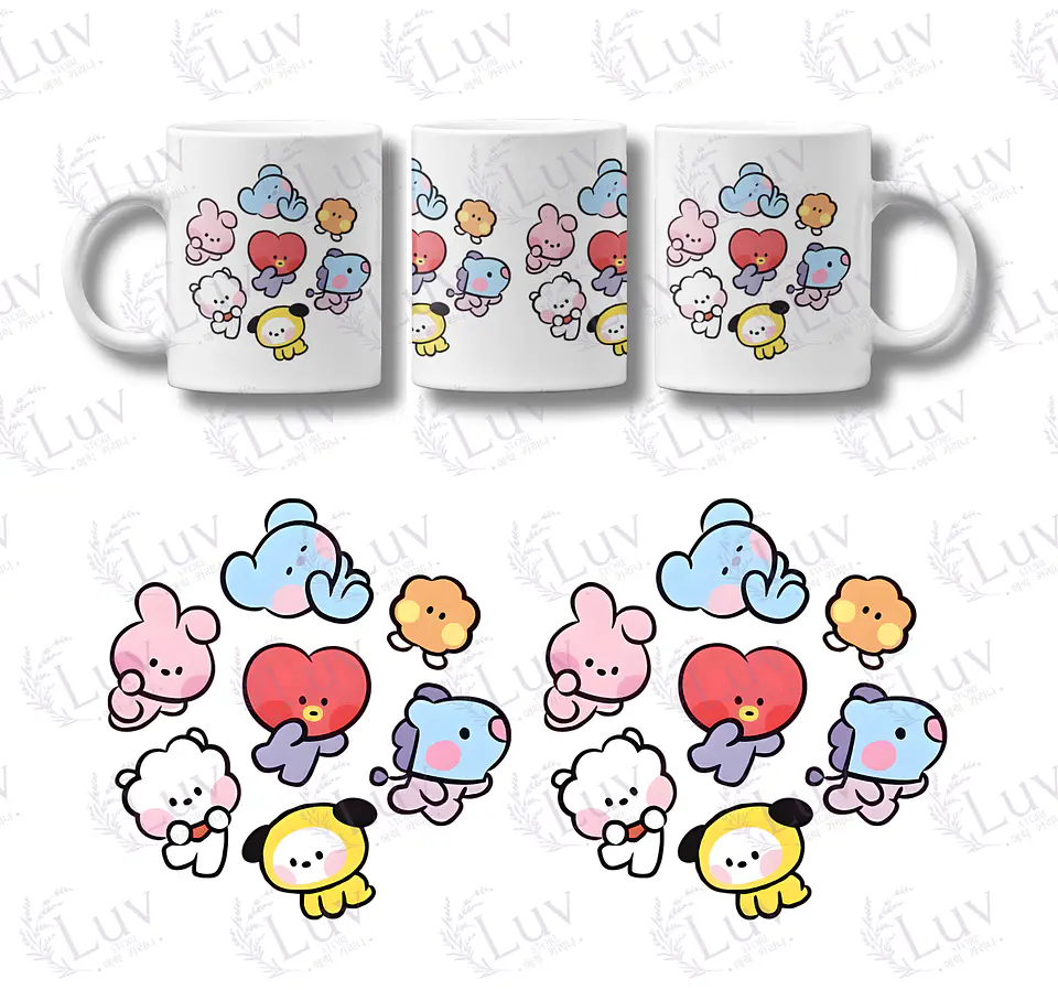 Tazón BT21 | Cute Moments 1