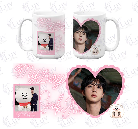 Tazón Jin BTS | My Boy Seokjin