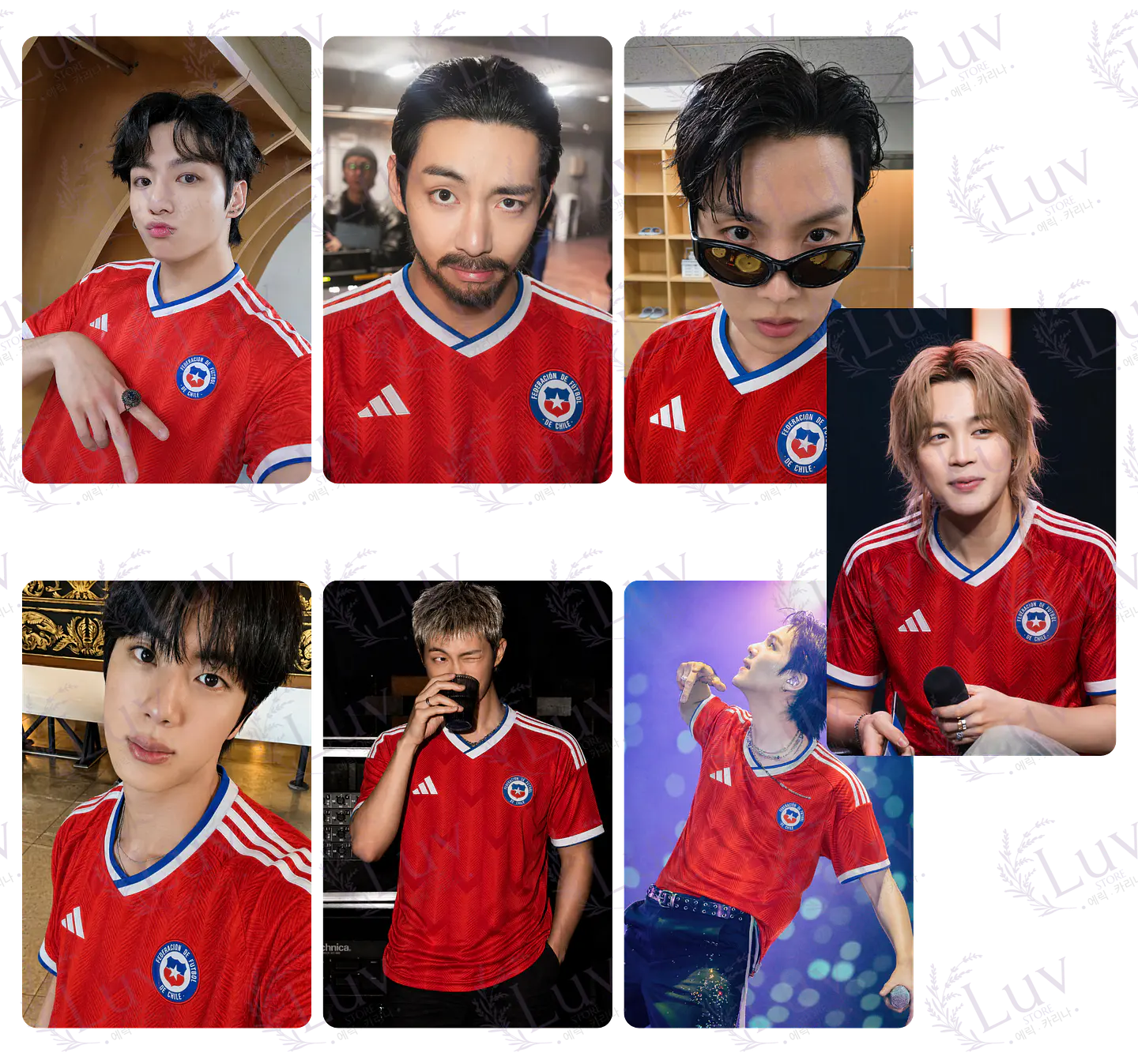 Set Photocards BTS OT7 | Selección Chilena Ver. 5 1