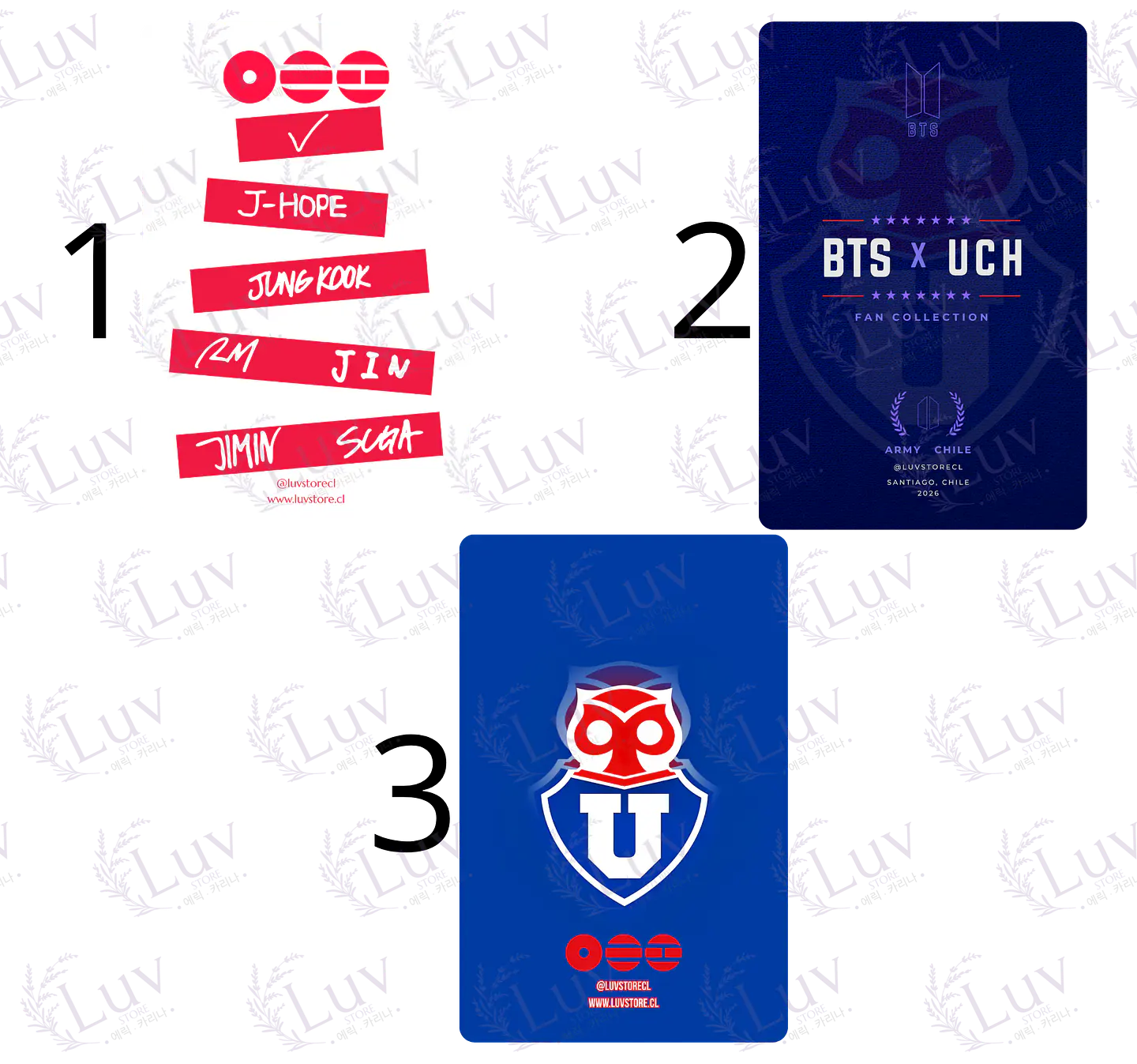 Set Photocards BTS OT7 | Universidad de Chile Ver. 2 2