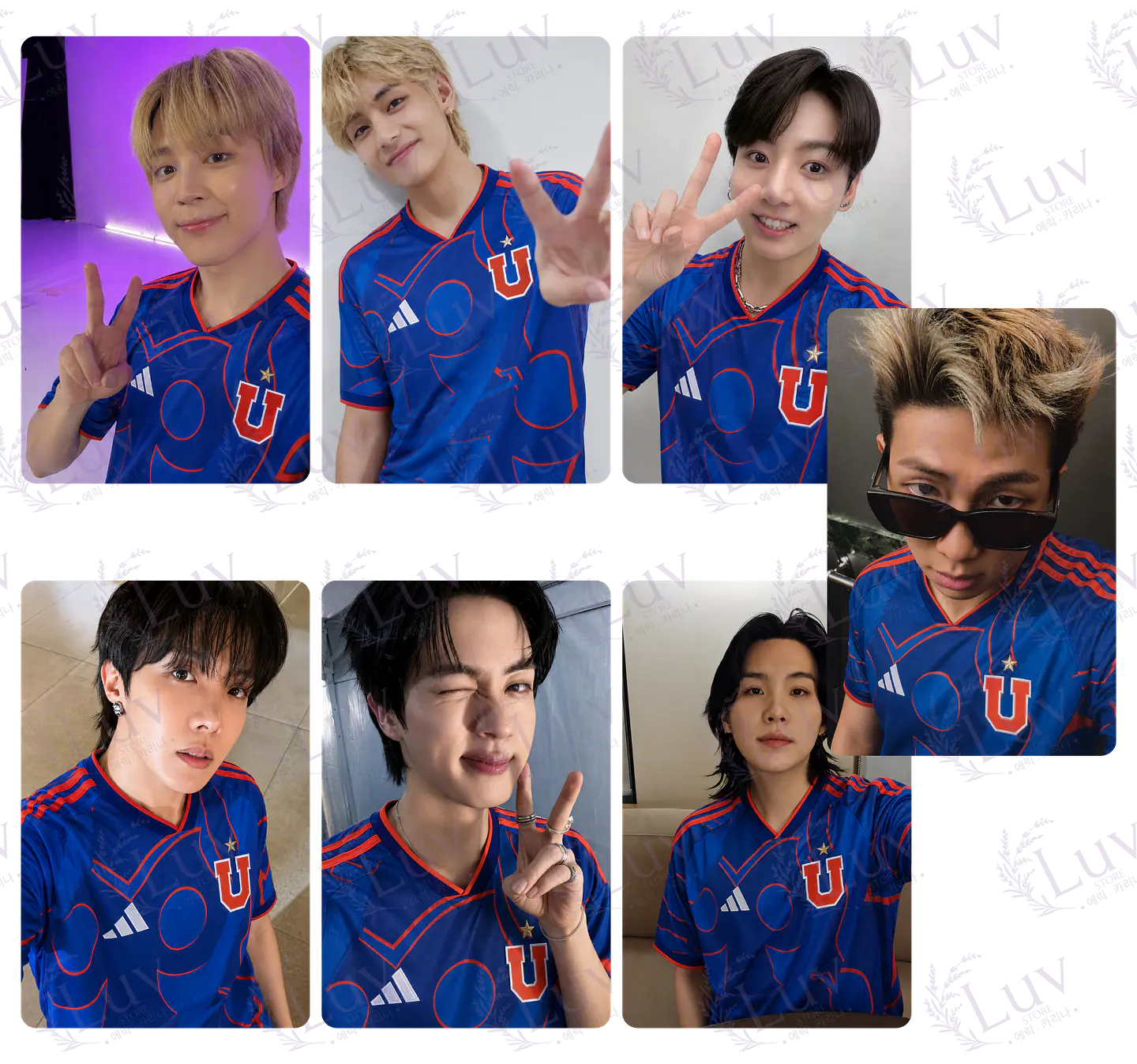 Set Photocards BTS OT7 | Universidad de Chile Ver. 6 1