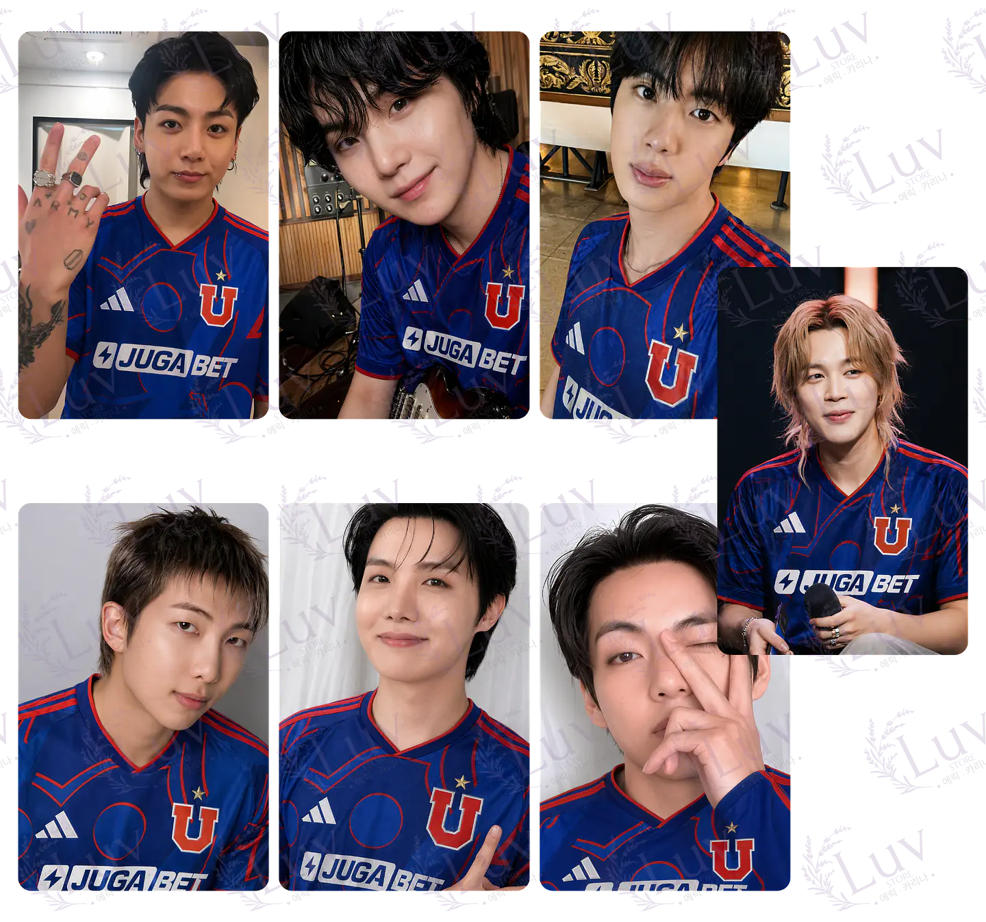 Set Photocards BTS OT7 | Universidad de Chile Ver. 5 1