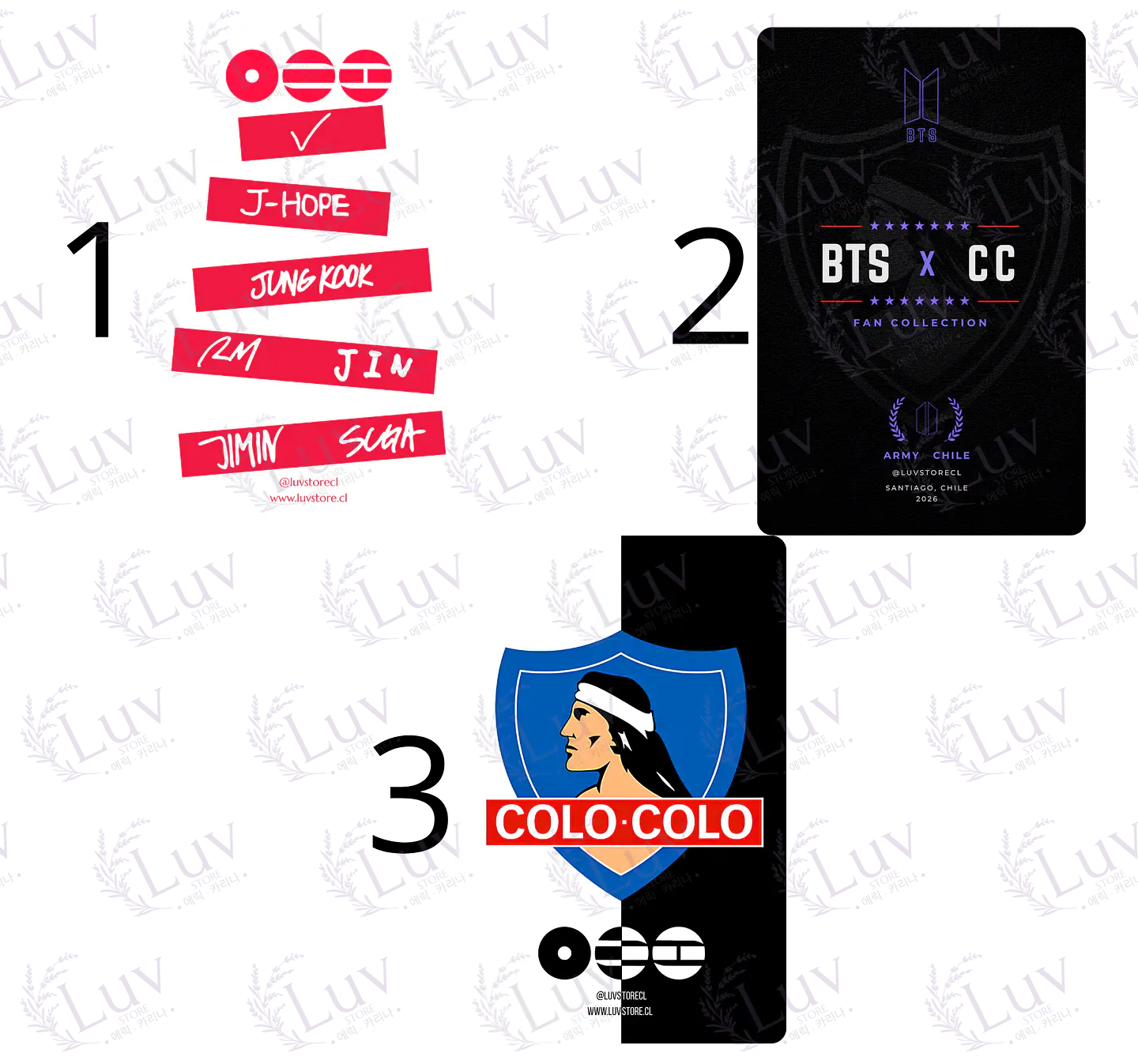 Set Photocards BTS OT7 | Colo-Colo Ver. 6 2