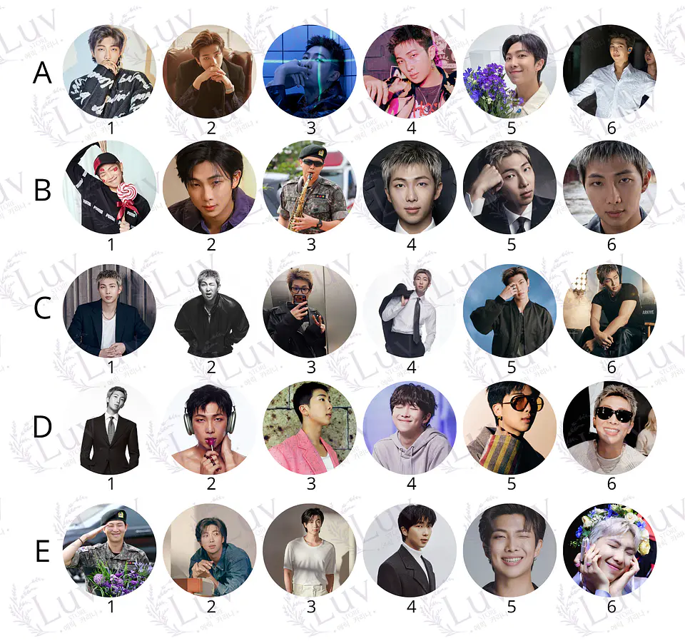 Chapitas RM BTS | Colección Namjoon 2