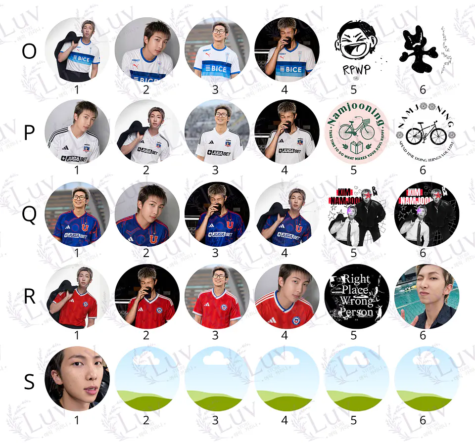 Chapitas RM BTS | Colección Namjoon 5