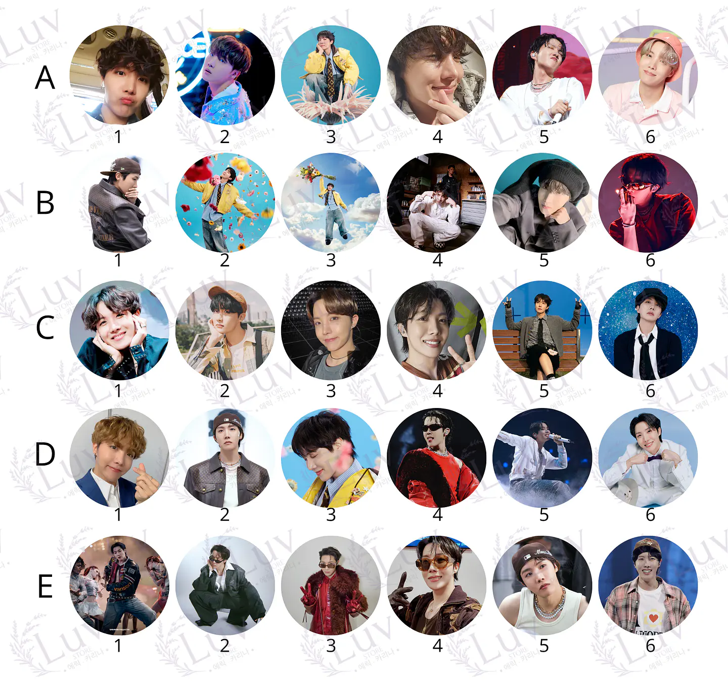 Chapitas J-Hope BTS | Colección Hoseok 2