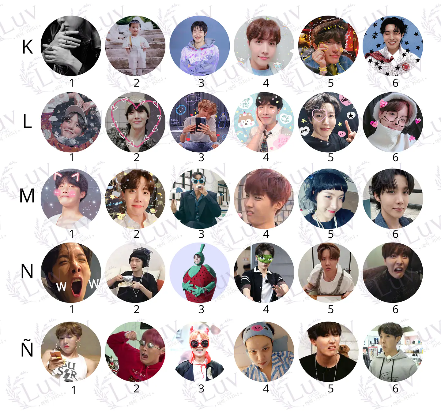 Chapitas J-Hope BTS | Colección Hoseok 4