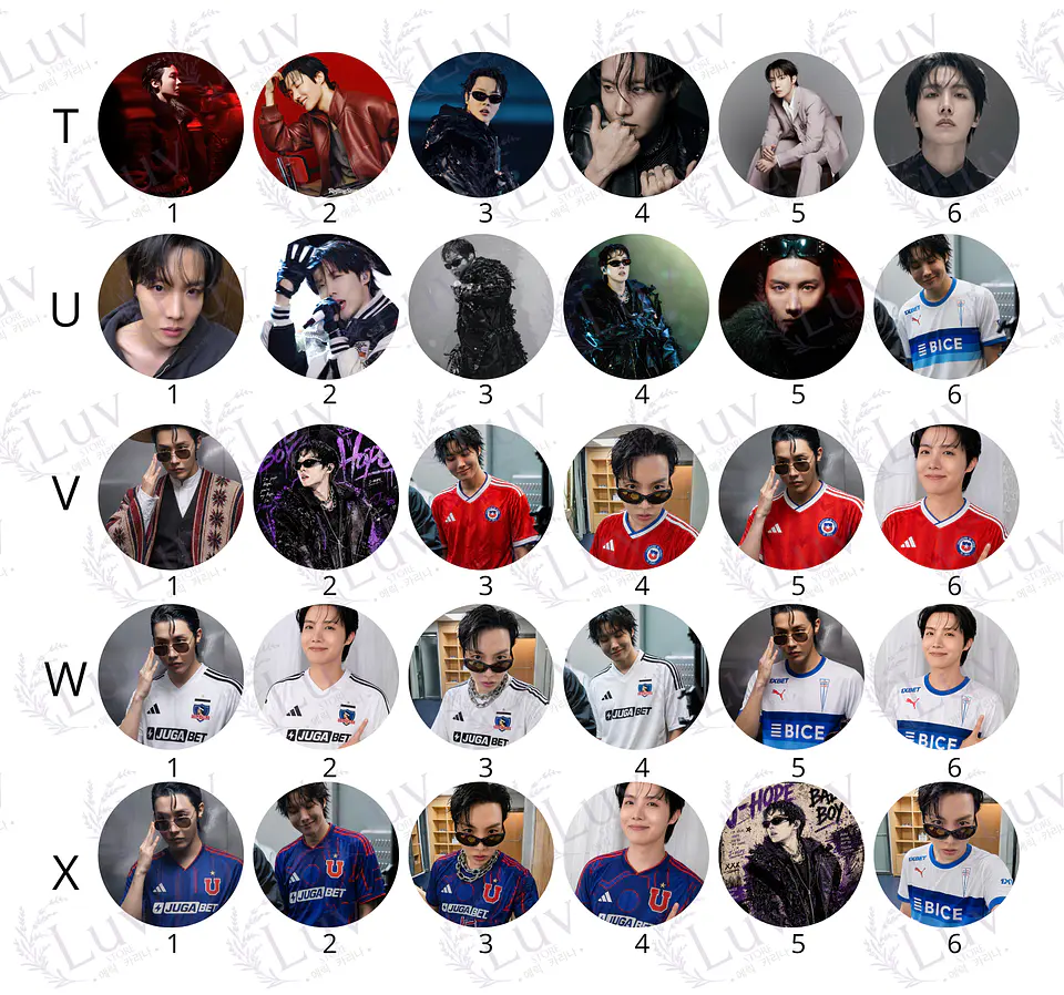 Chapitas J-Hope BTS | Colección Hoseok 6