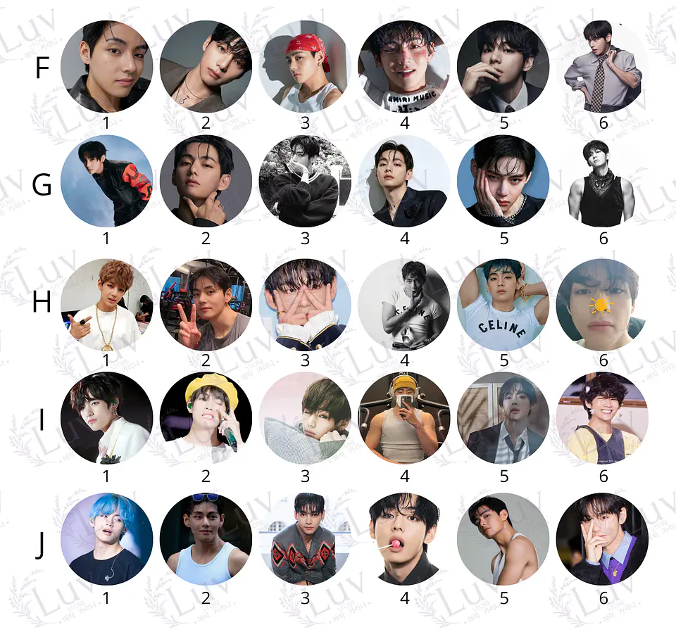 Chapitas V BTS | Colección Taehyung 3