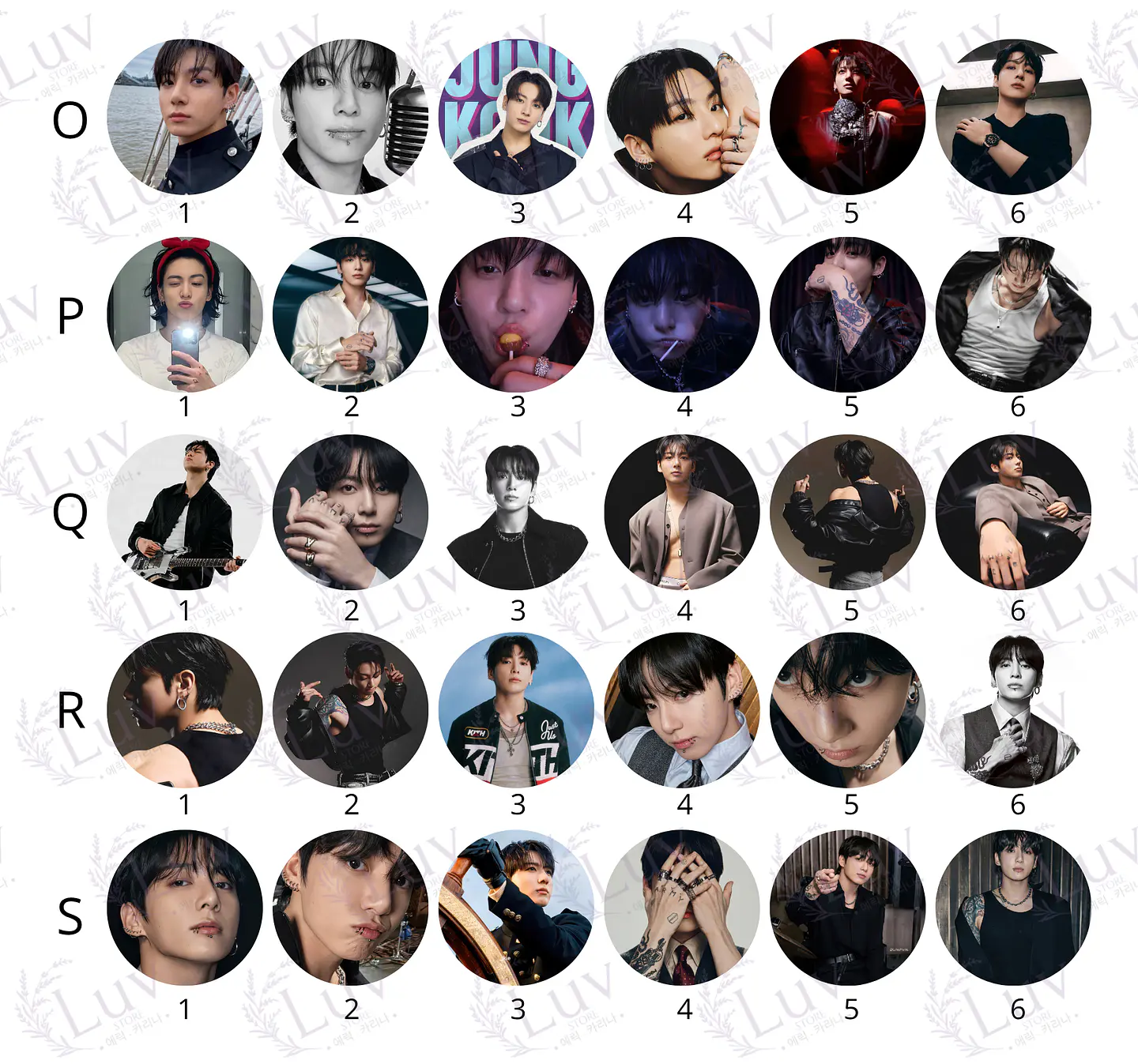 Chapitas Jungkook BTS | Colección Jungkook 5