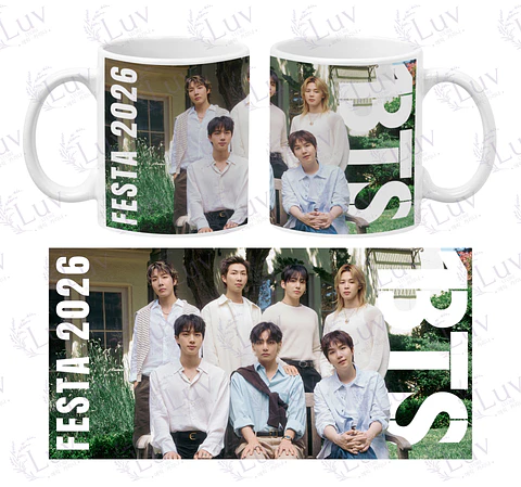 Tazón BTS OT7 | Festa 2026 Scrapbook