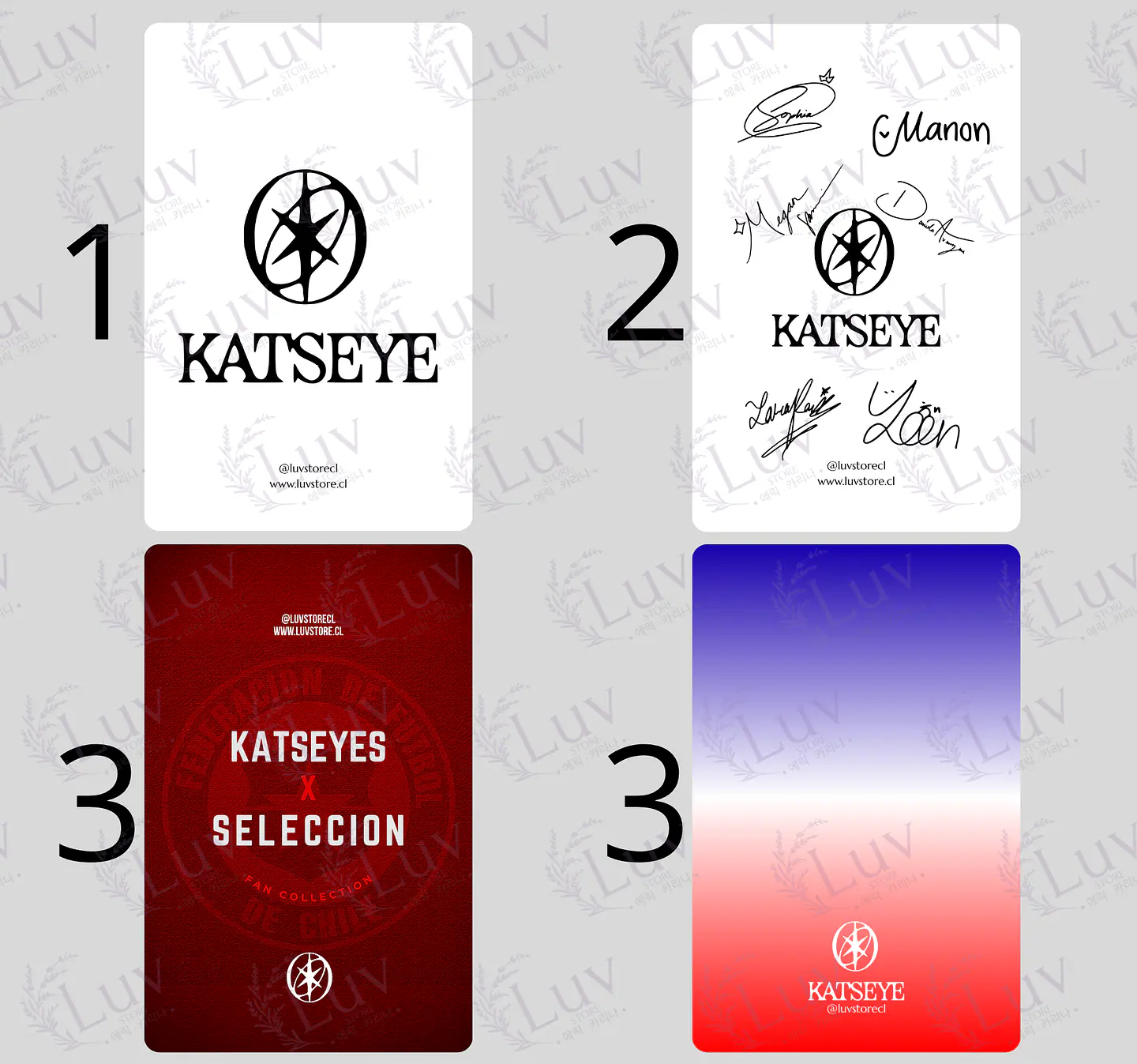 Set Photocards KATSEYES OT6 Selección Chilena Ver. 2 2