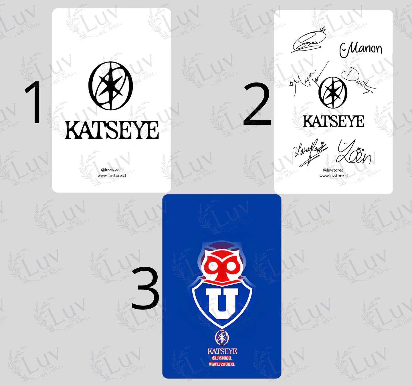 Set Photocards KATSEYES OT6 Universidad de Chile Ver. 1 2