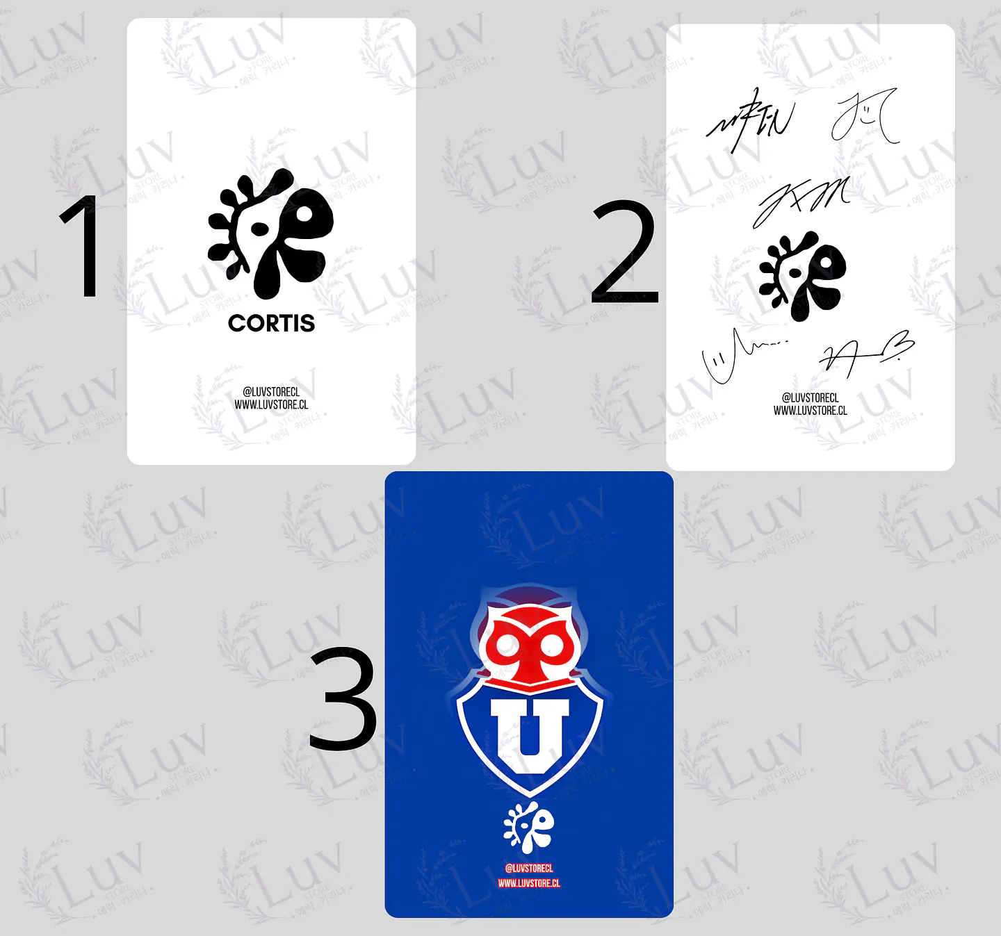 Set Photocards Cortis OT5 Universidad de Chile Ver. 1 2