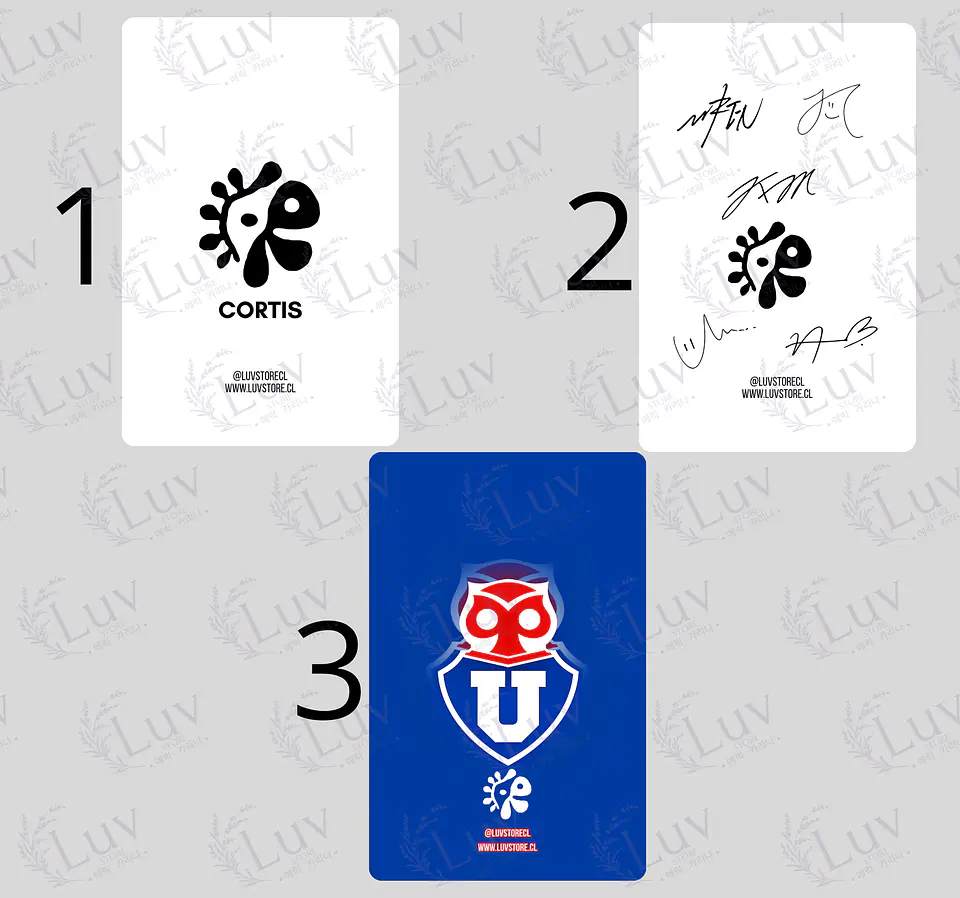 Set Photocards Cortis OT5 Universidad de Chile Ver. 1 2