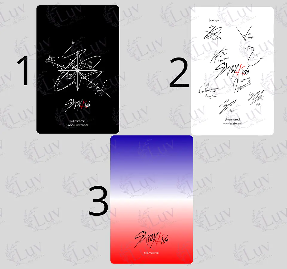 Set Photocards Stray Kids OT8 Selección Chilena Ver. 3 2