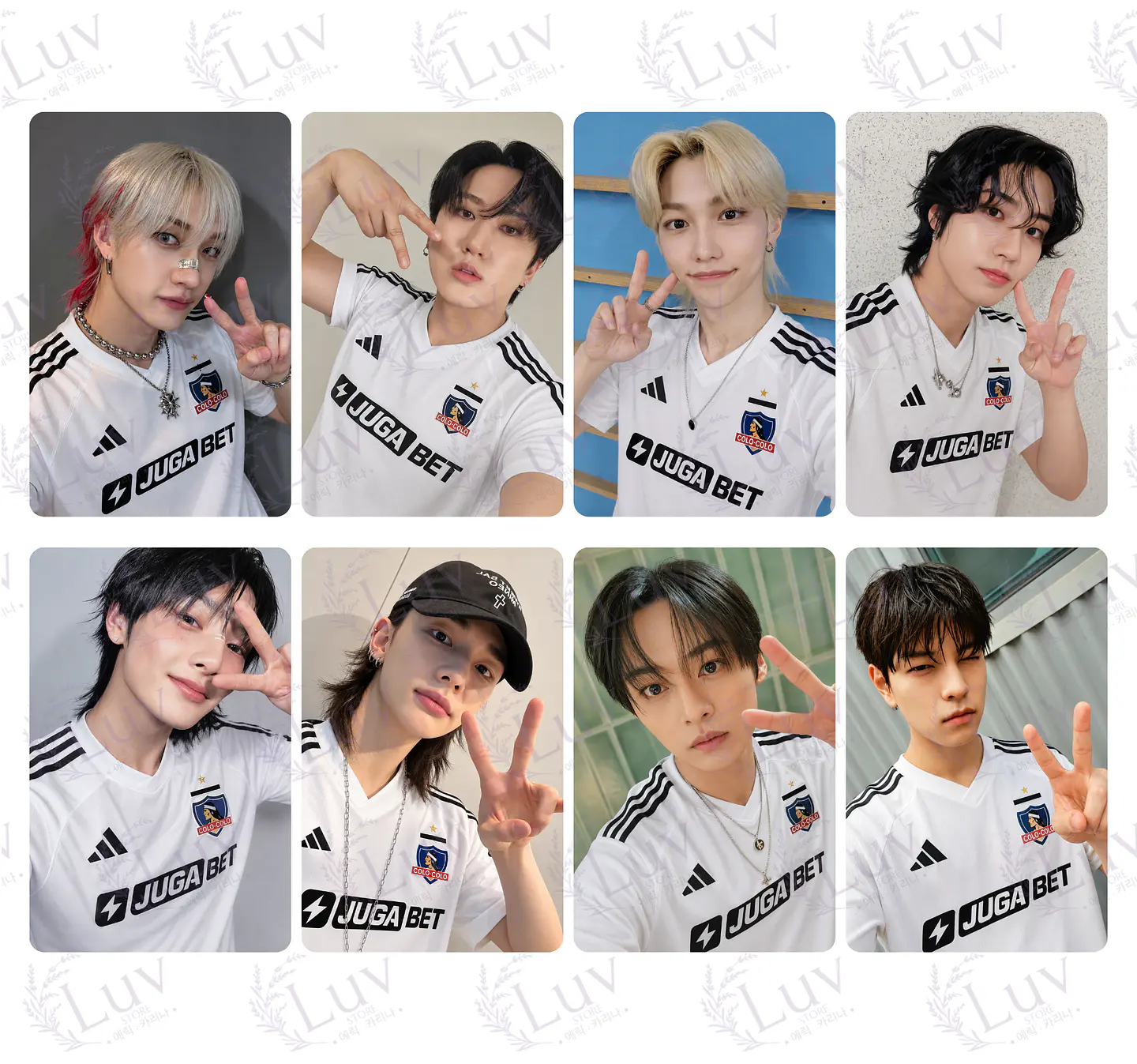 Set Photocards Stray Kids OT8 Colo Colo Ver. 1 1