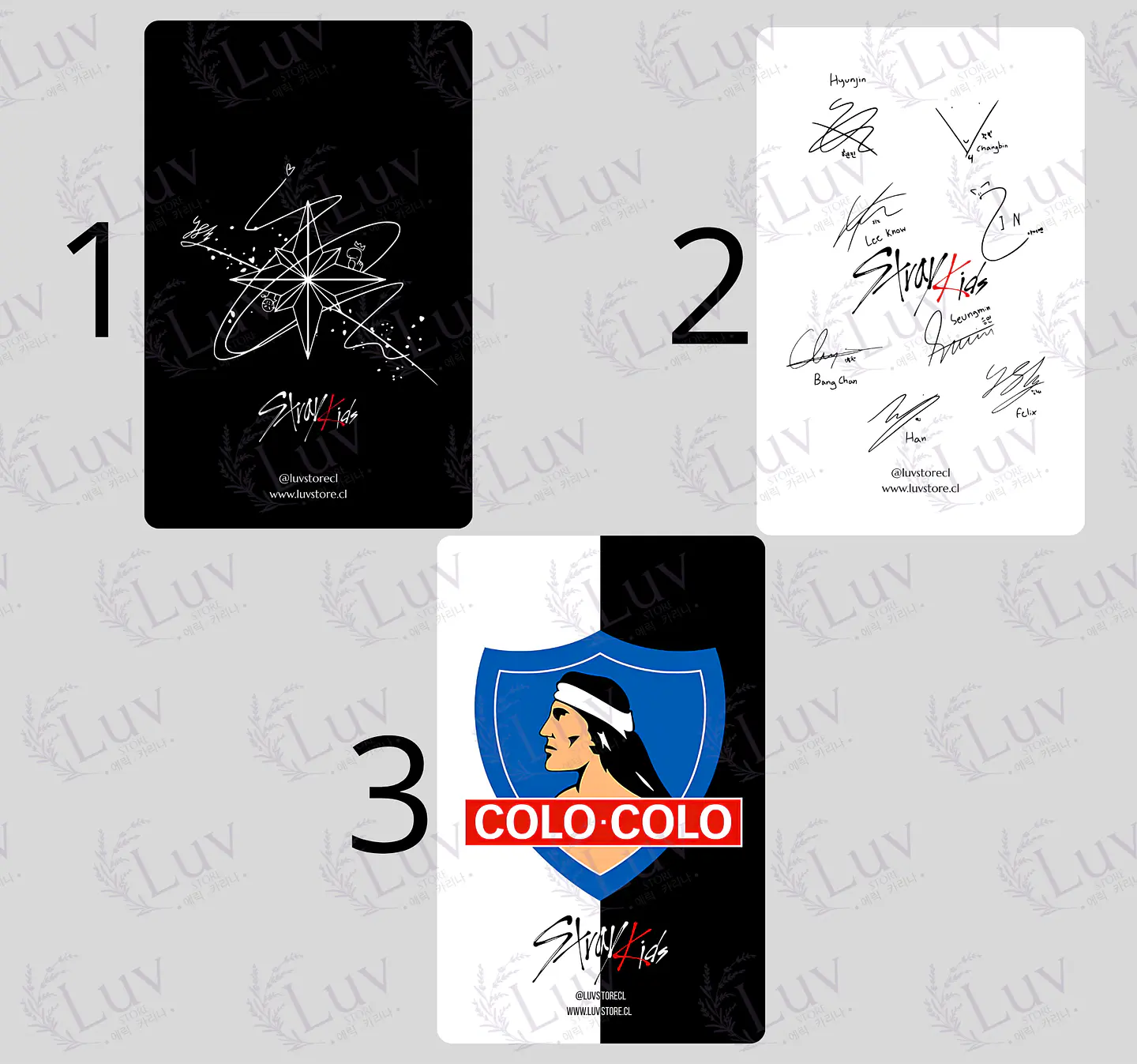Set Photocards Stray Kids OT8 Colo Colo Ver. 3 2
