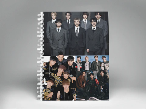 Cuaderno BTS OT7 | Line Art A5