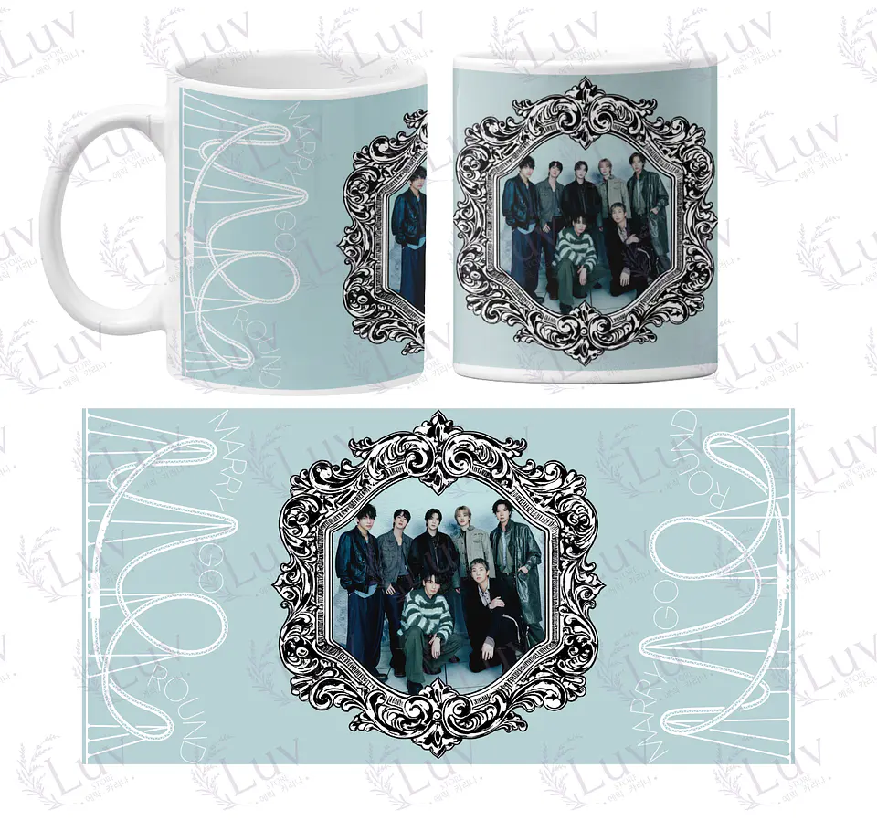 Tazón BTS OT7 | Merry Go Round Vintage 1