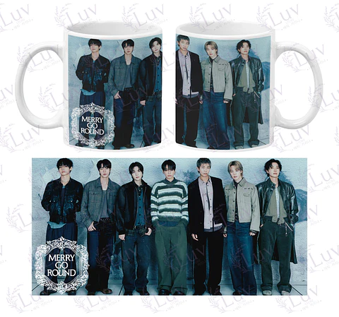 Tazón BTS OT7 | Merry Go Round