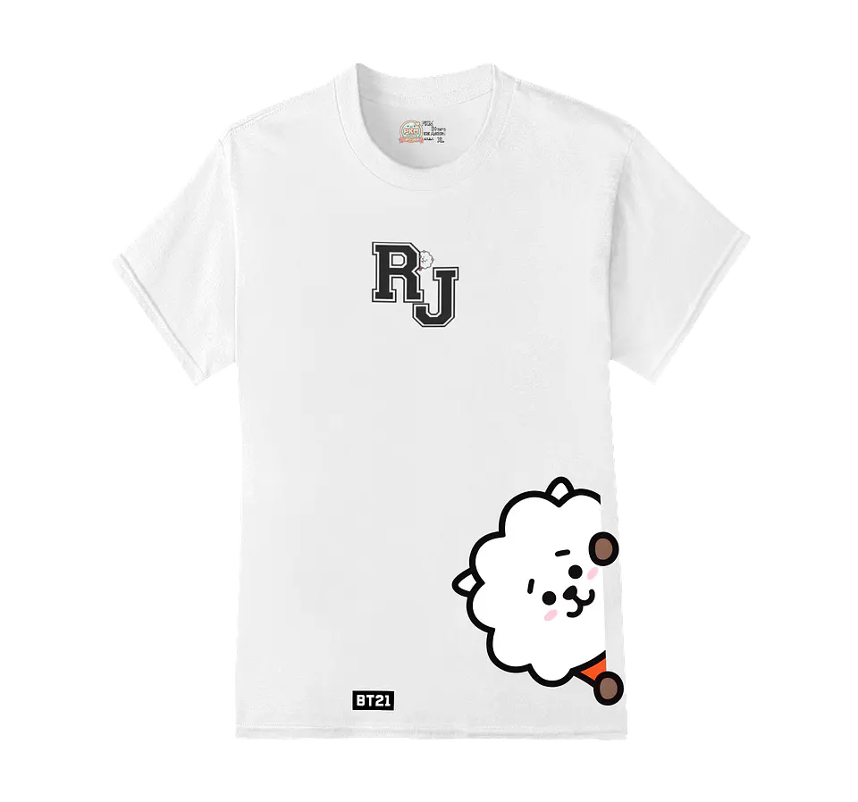 Polera BT21 | Letter Pop Friends RJ 5