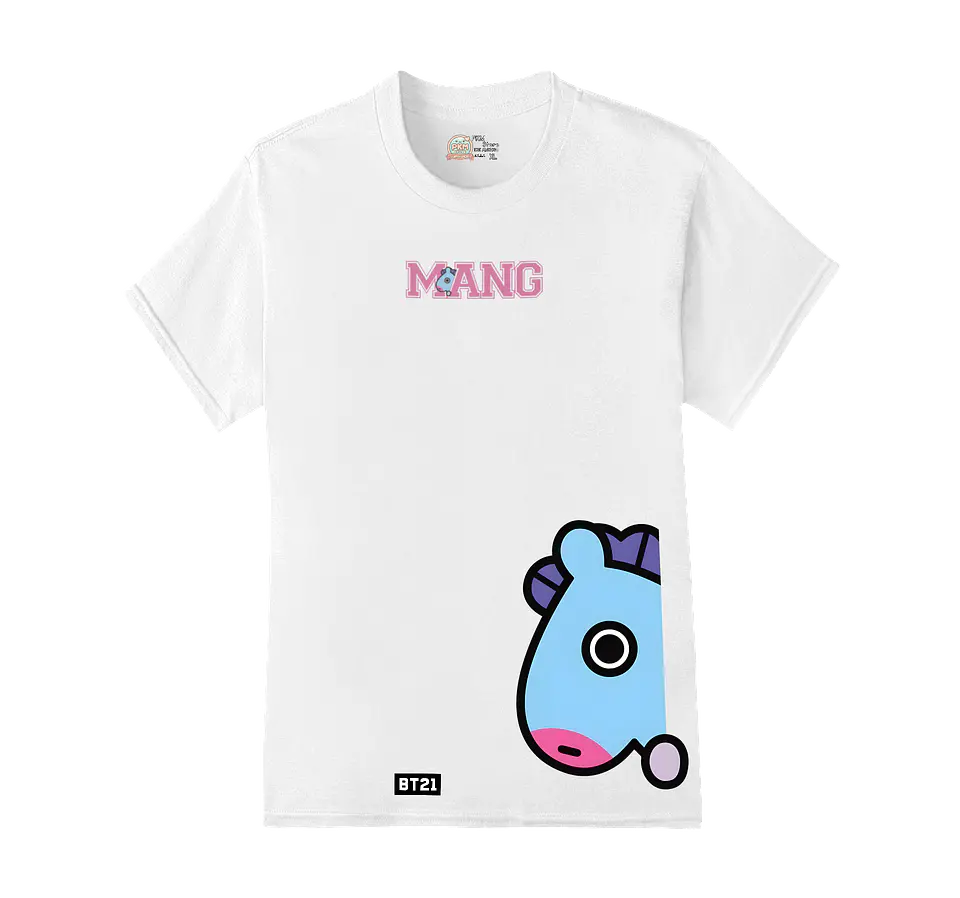 Polera BT21 | Letter Pop Friends Mang 1