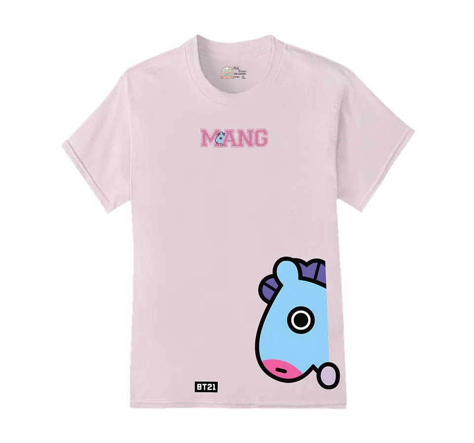 Polera BT21 | Letter Pop Friends Mang 2