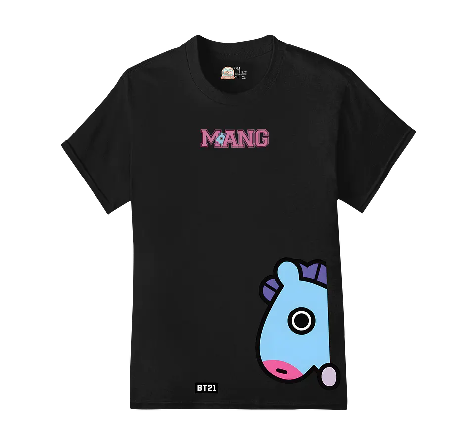 Polera BT21 | Letter Pop Friends Mang 4