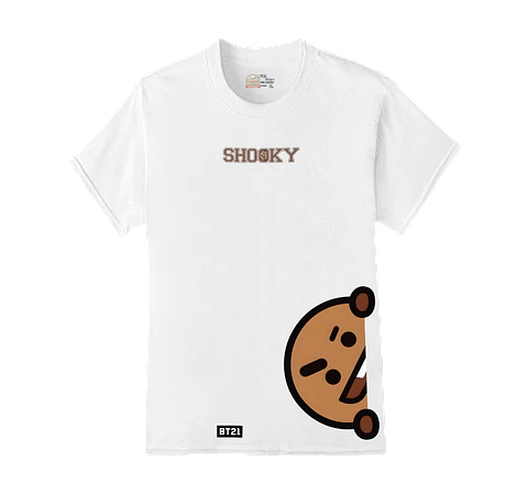 Polera BT21 | Letter Pop Friends Shooky