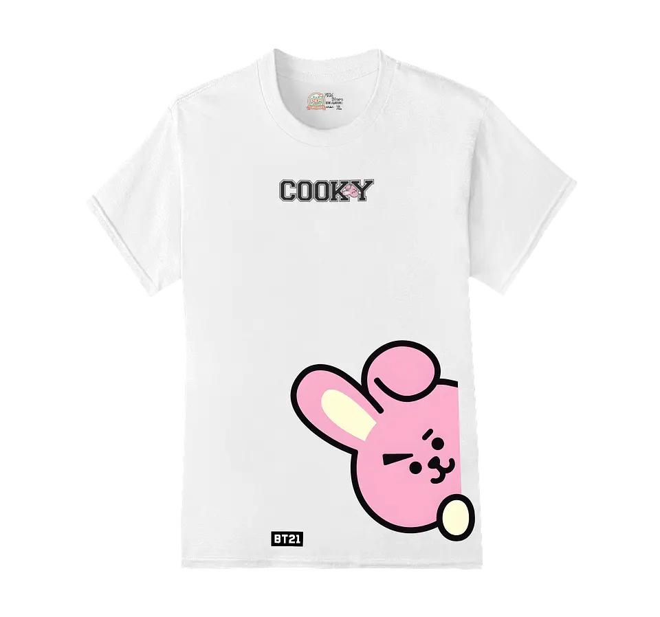 Polera BT21 | Letter Pop Friends Cooky 3