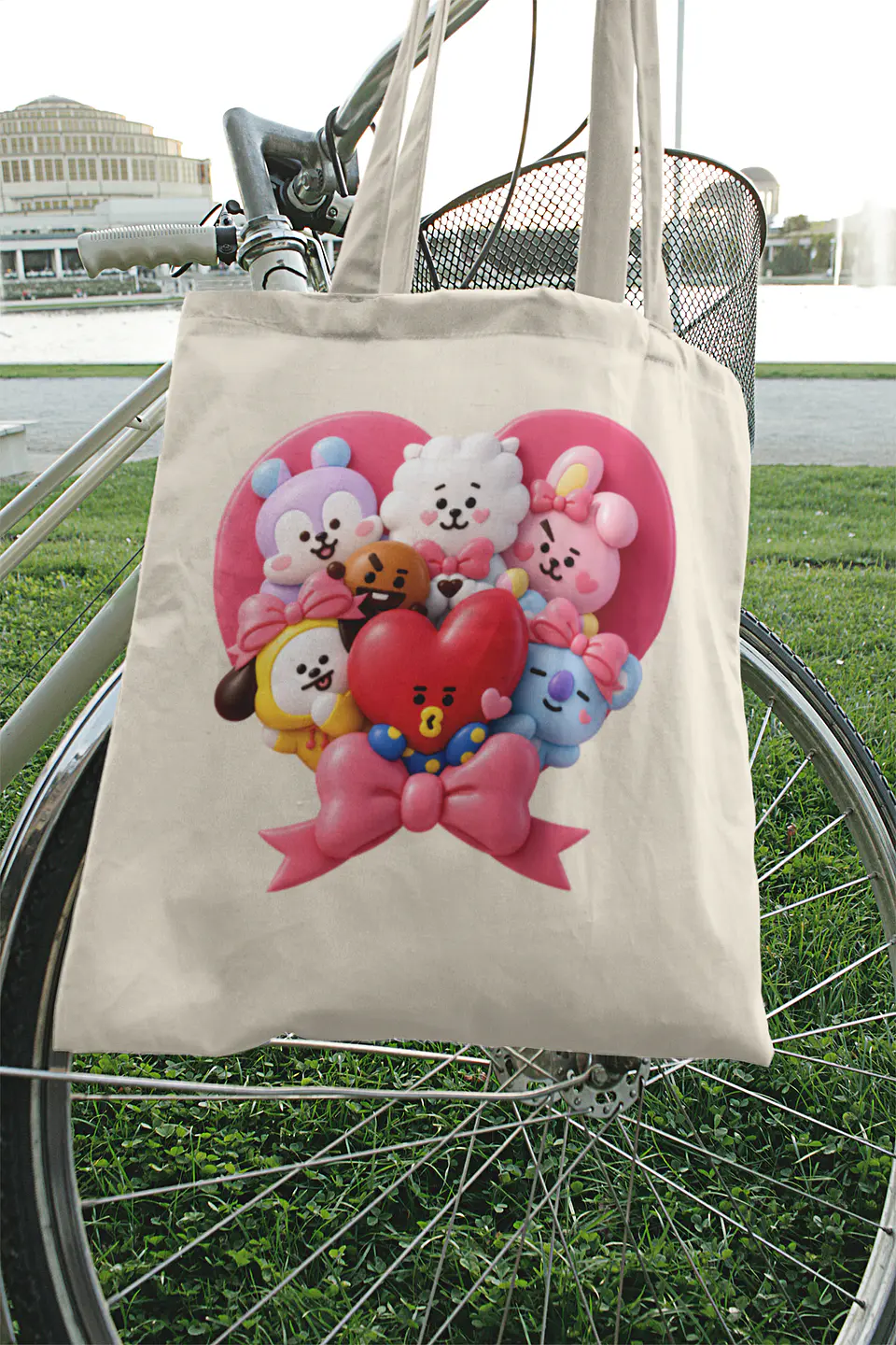 Totebag BT21 | Heart Balloon Squad 2