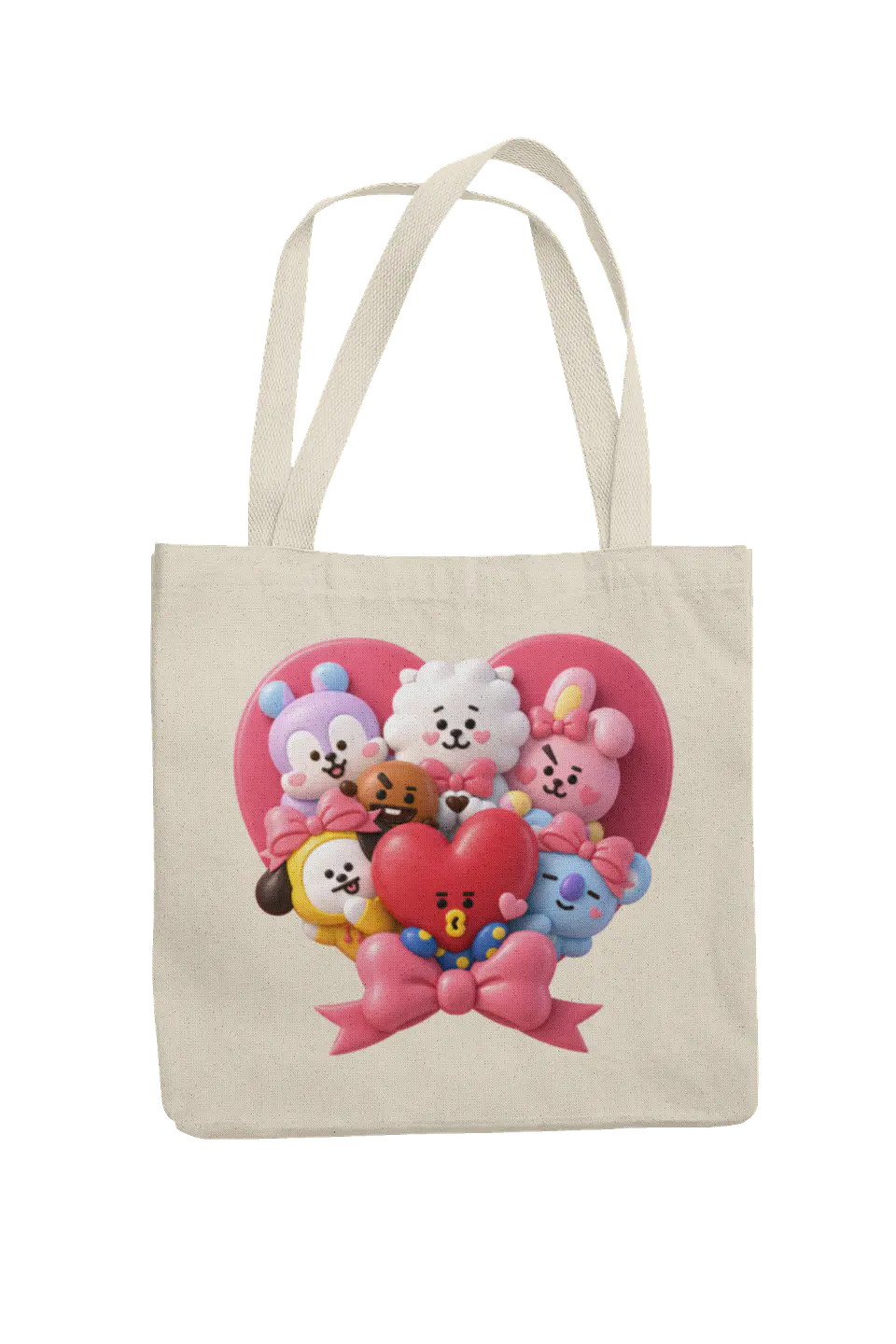 Totebag BT21 | Heart Balloon Squad 1