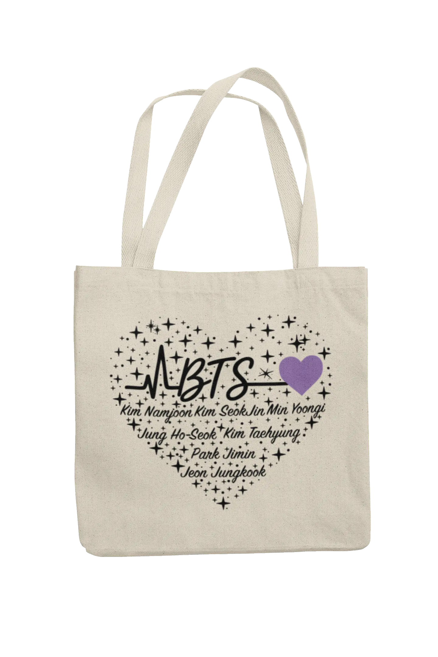Totebag BTS OT7 | Heart Names 3